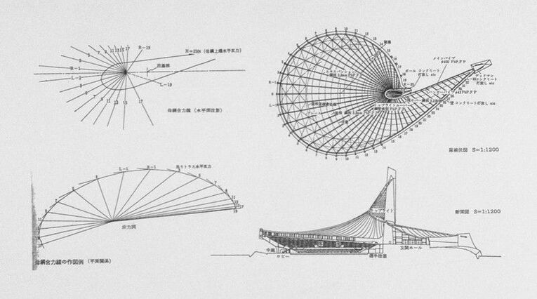 O projeto de Kenzo Tange para o Ginásio Nacional Yoyogi é considerado um milagre por conseguir dar funcionalidade a uma design utópico
