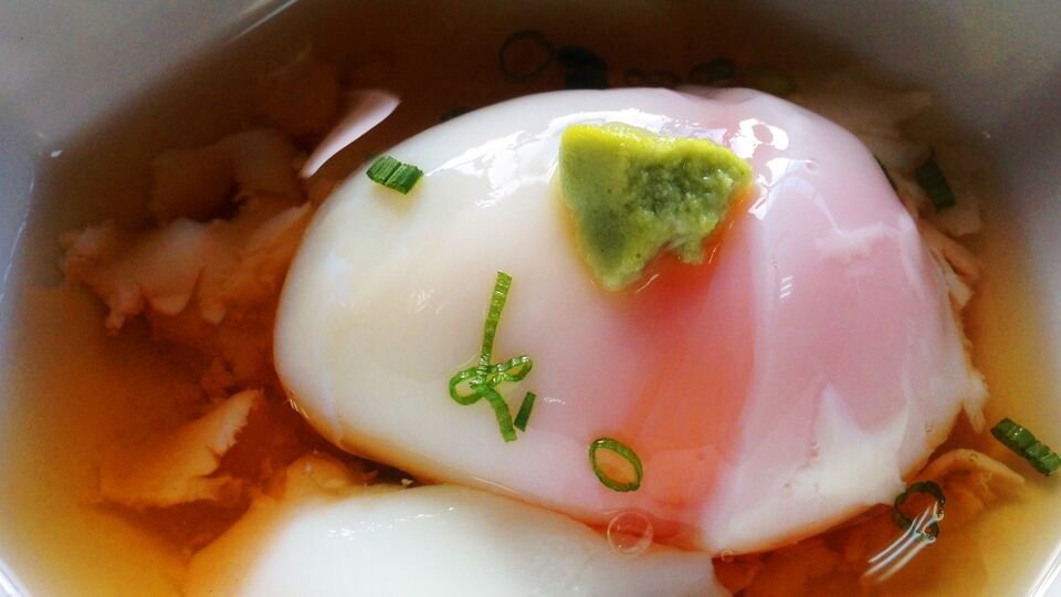 Ovo de onsen no Japão é delicioso