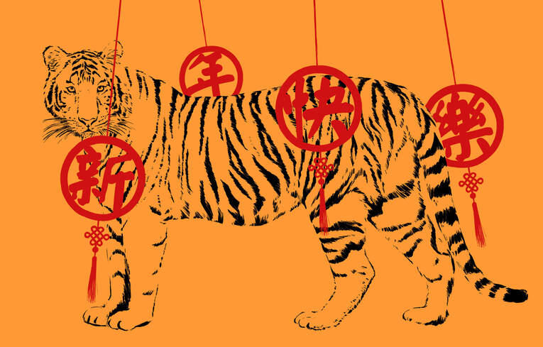 O signo do Tigre, Tora (寅), é o terceiro animal zodiacal do Junishi