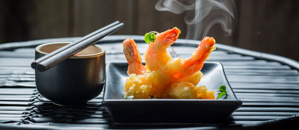 Tempura de camarão (ebi)