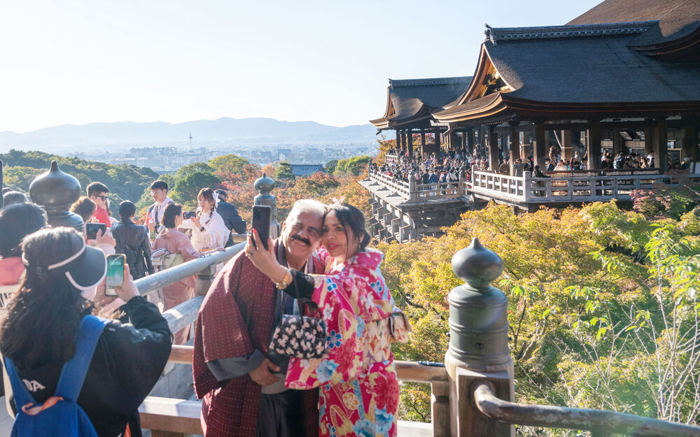 Turistas estrangeiros no Japão
