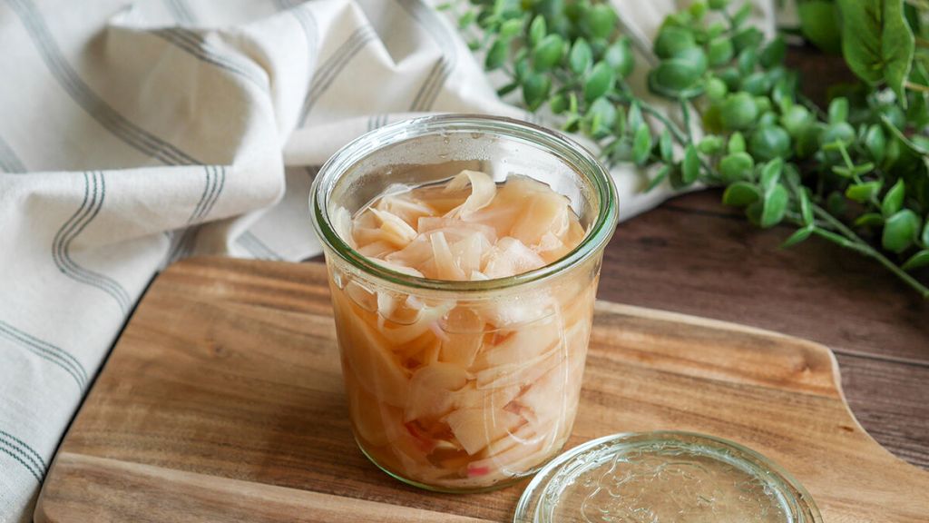 Receita japonesa de gengibre em conserva