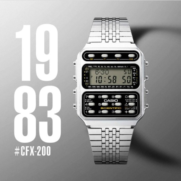 CASIO CFX-200, o primeiro relógio de pulso com calculadora científica