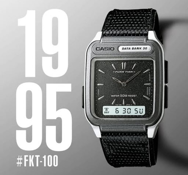 CASIO FKT-100, o primeiro relógio de pulso com tecnologia de correção de hora e data via sinal de rádio