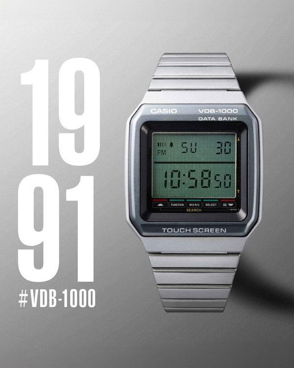 CASIO VDB-1000, o primeiro relógio de pulso da família DATA BANK que conta com senha do usuário