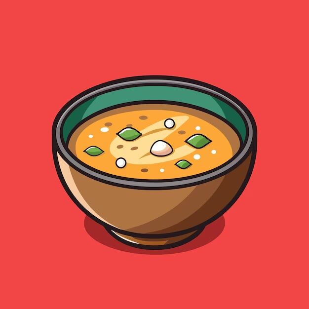 Sopa de missoshiru no Japão