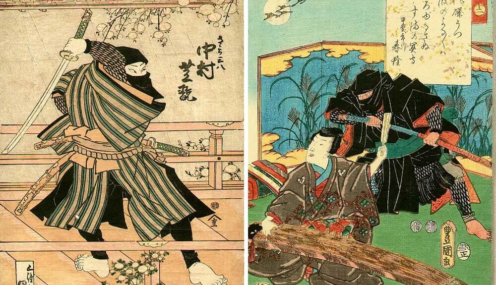 Ninjas do Japão feudal