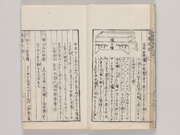 Tōfu Hyakuchin, livro com 100 formas de preparar tofu, publicado em 1782