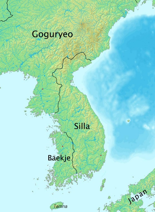 Nova configuração da península coreana durante o período Asuka